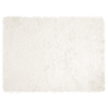 vidaXL Kunstschaffell Teppich Tafalla Weiß 160 x 230 cm Polyester