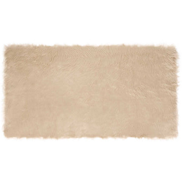 vidaXL Kunstschaffell Teppich Tafalla Beige 60 x 110 cm Polyester