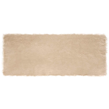 vidaXL Kunstschaffell Teppich Tafalla Beige 80 x 200 cm Polyester
