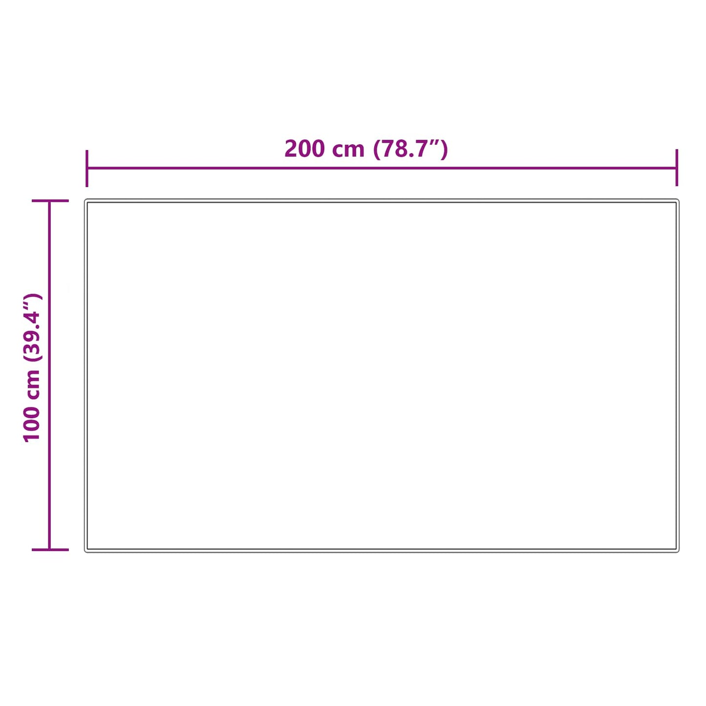 vidaXL Kunstschaffell Teppich Tafalla Creme 100 x 200 cm Polyester