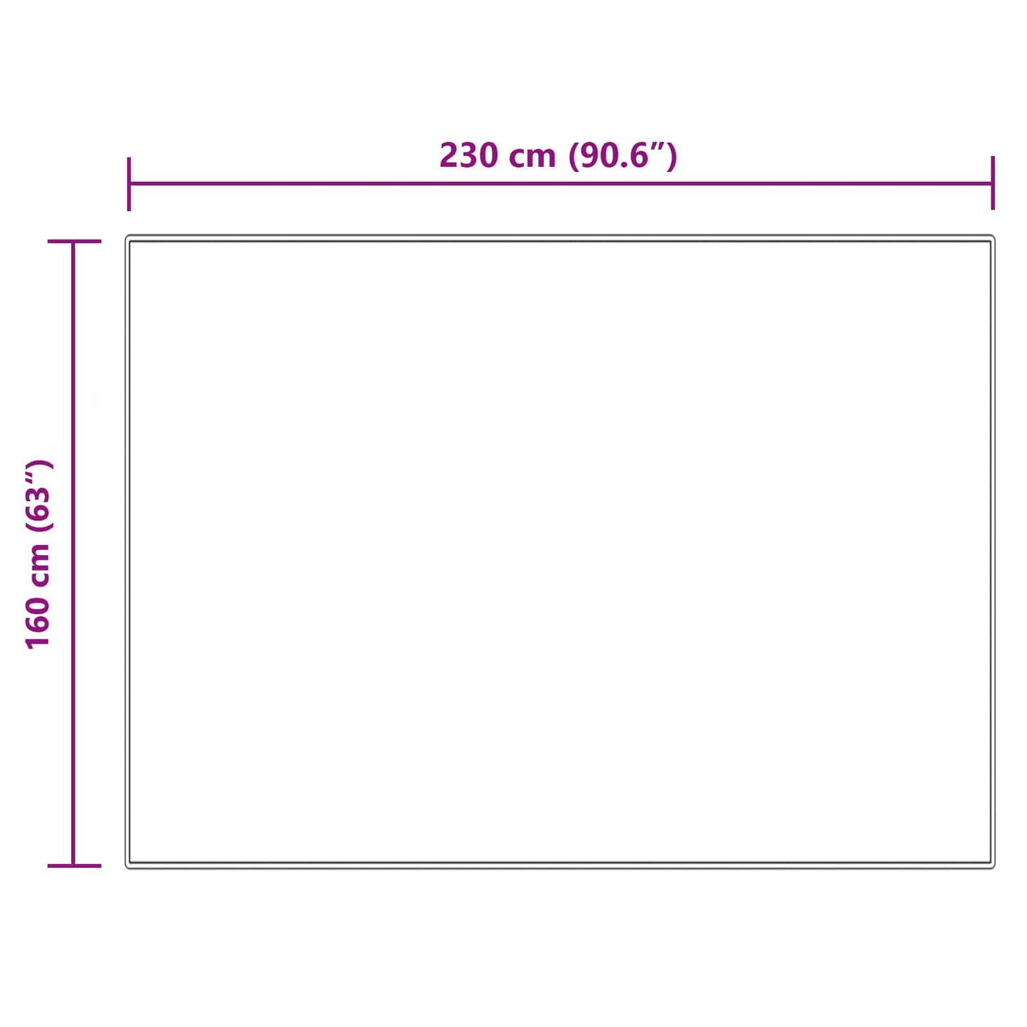 vidaXL Kunstschaffell Teppich Tafalla Creme 160 x 230 cm Polyester