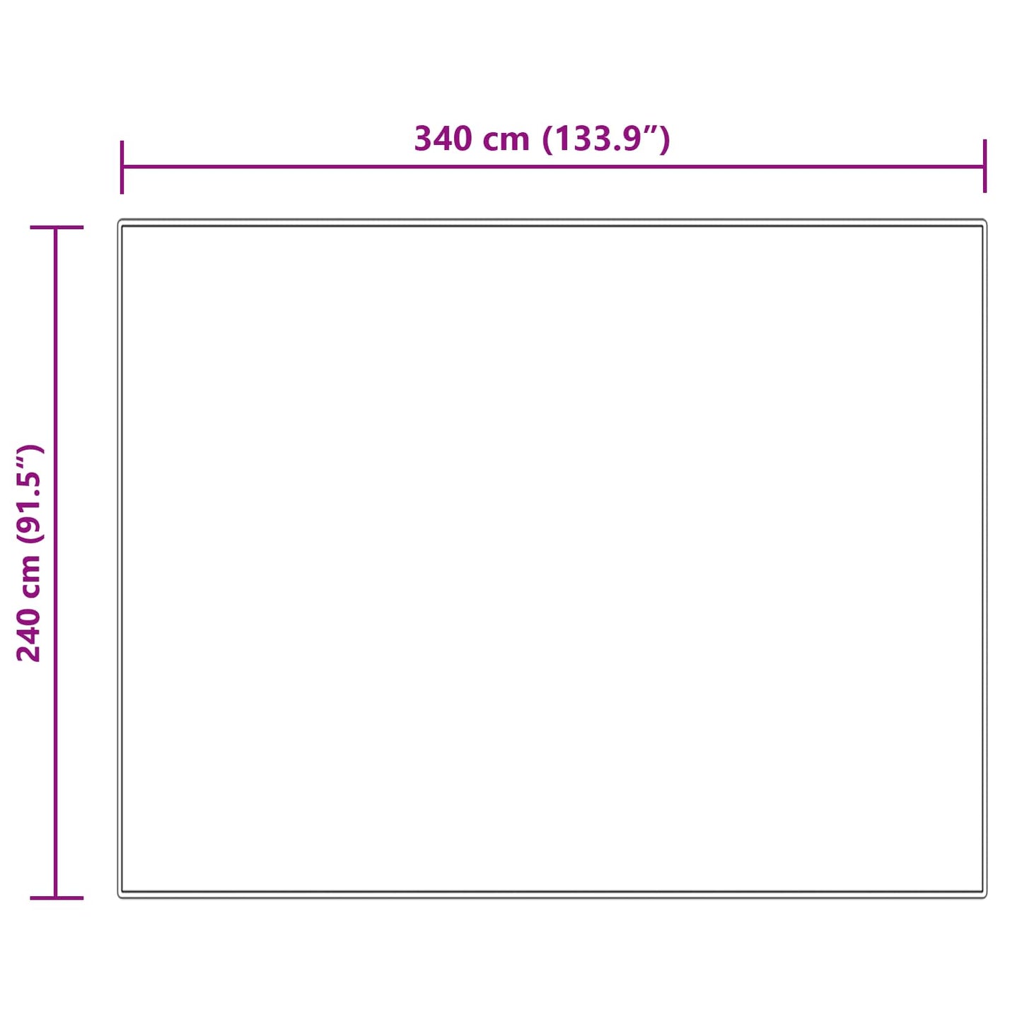 vidaXL Kunstschaffell Teppich Tafalla Creme 240 x 340 cm Polyester