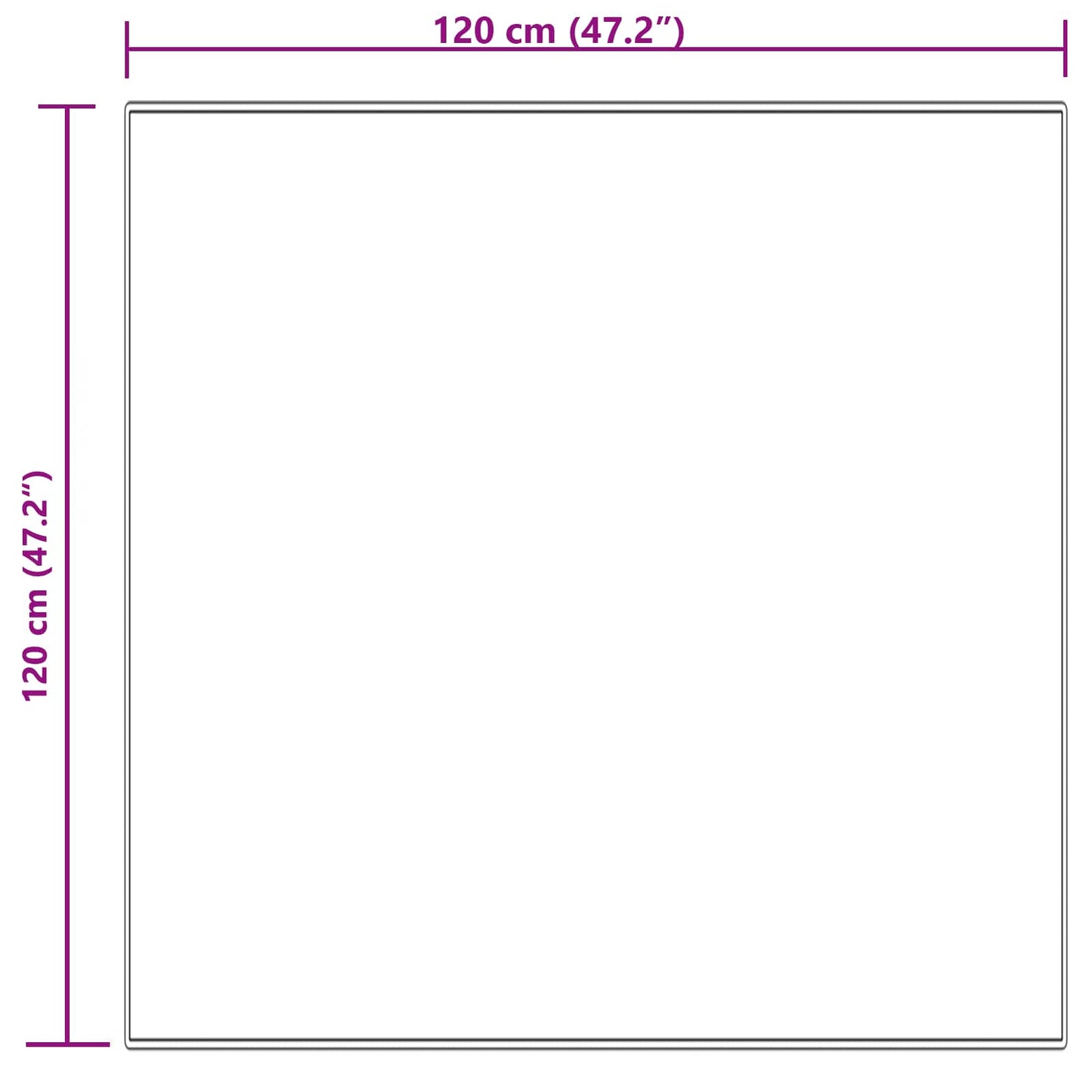vidaXL Kunstschaffell Teppich Tafalla Creme 120 x 120 cm Polyester