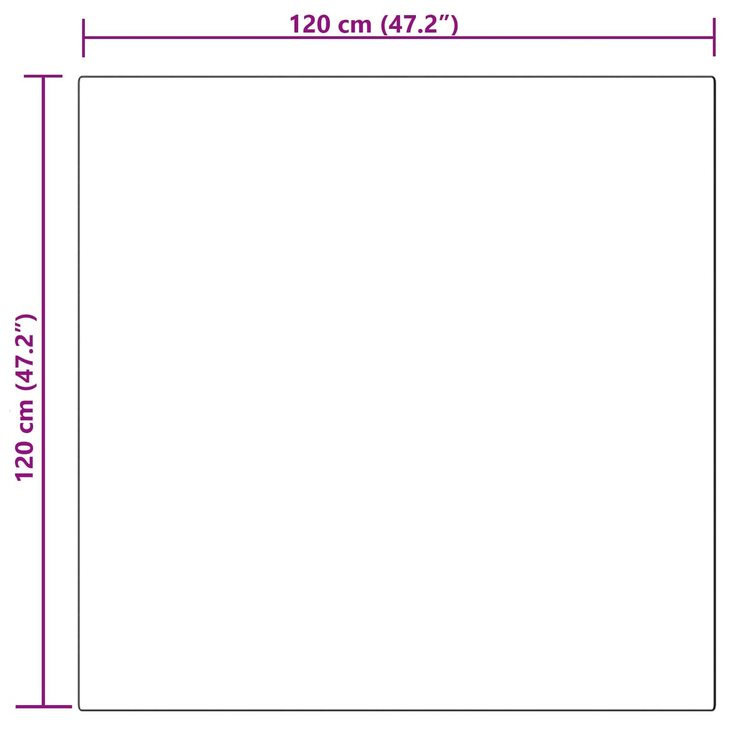 vidaXL Kunstschaffell Teppich Tafalla Schwarz 120 x 120 cm Polyester