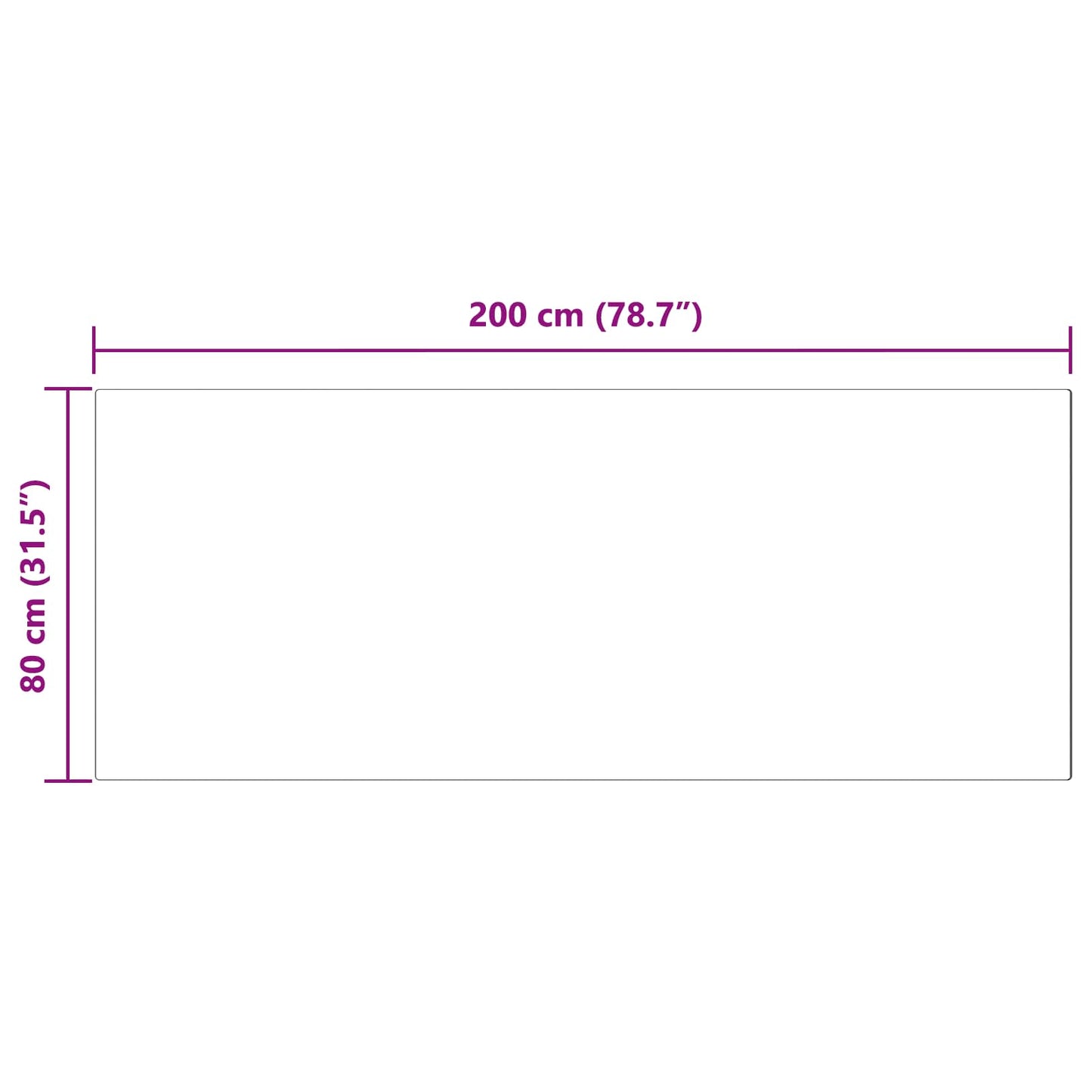 Rutschfester Kunstfellteppich Olite Beige 80 x 200 cm Polyester