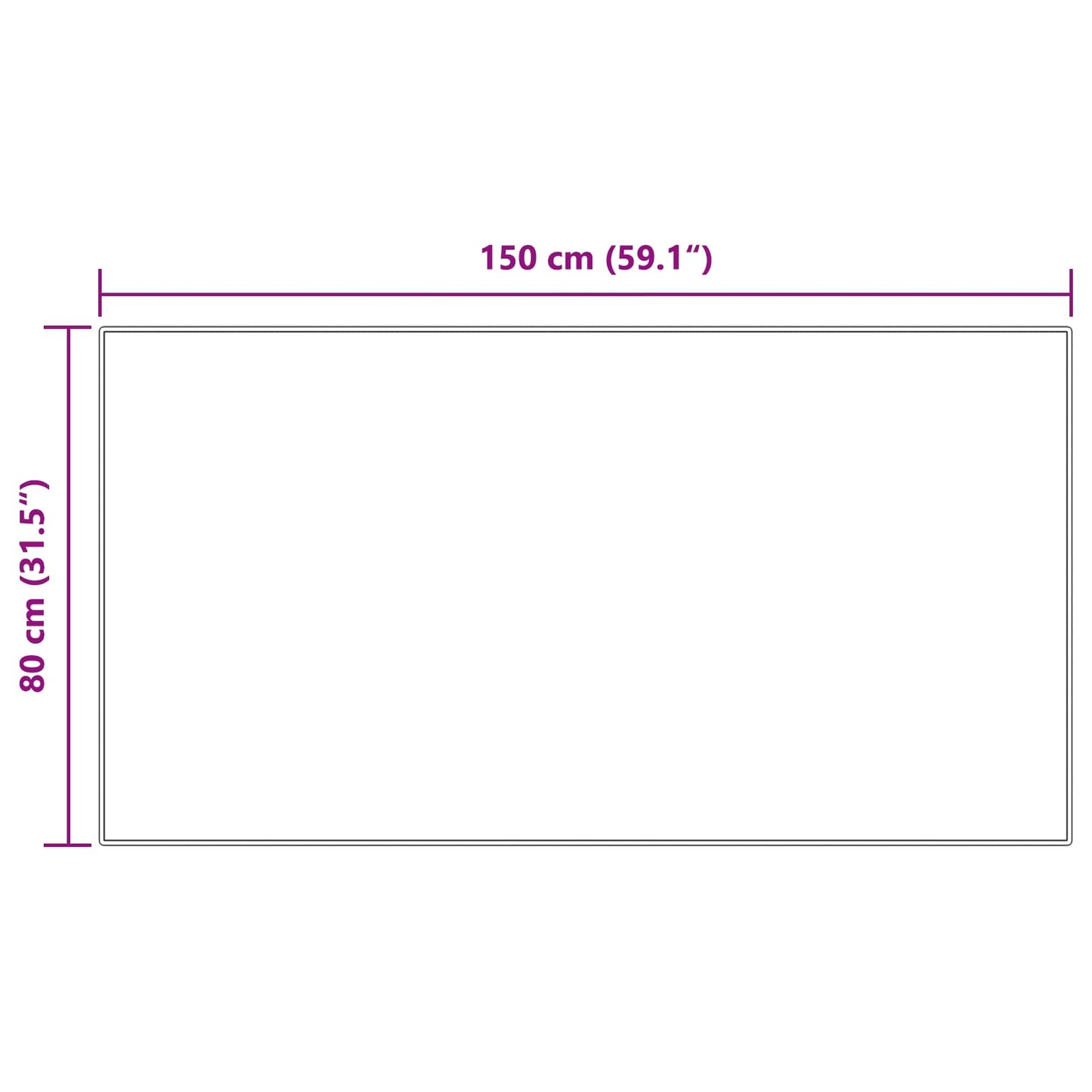 vidaXL Kunstfell Hasen Teppich Olite Grau 80 x 150 cm Polyester