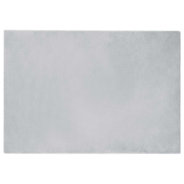 vidaXL Kunstfell Hasen Teppich Olite Grau 140 x 200 cm Polyester