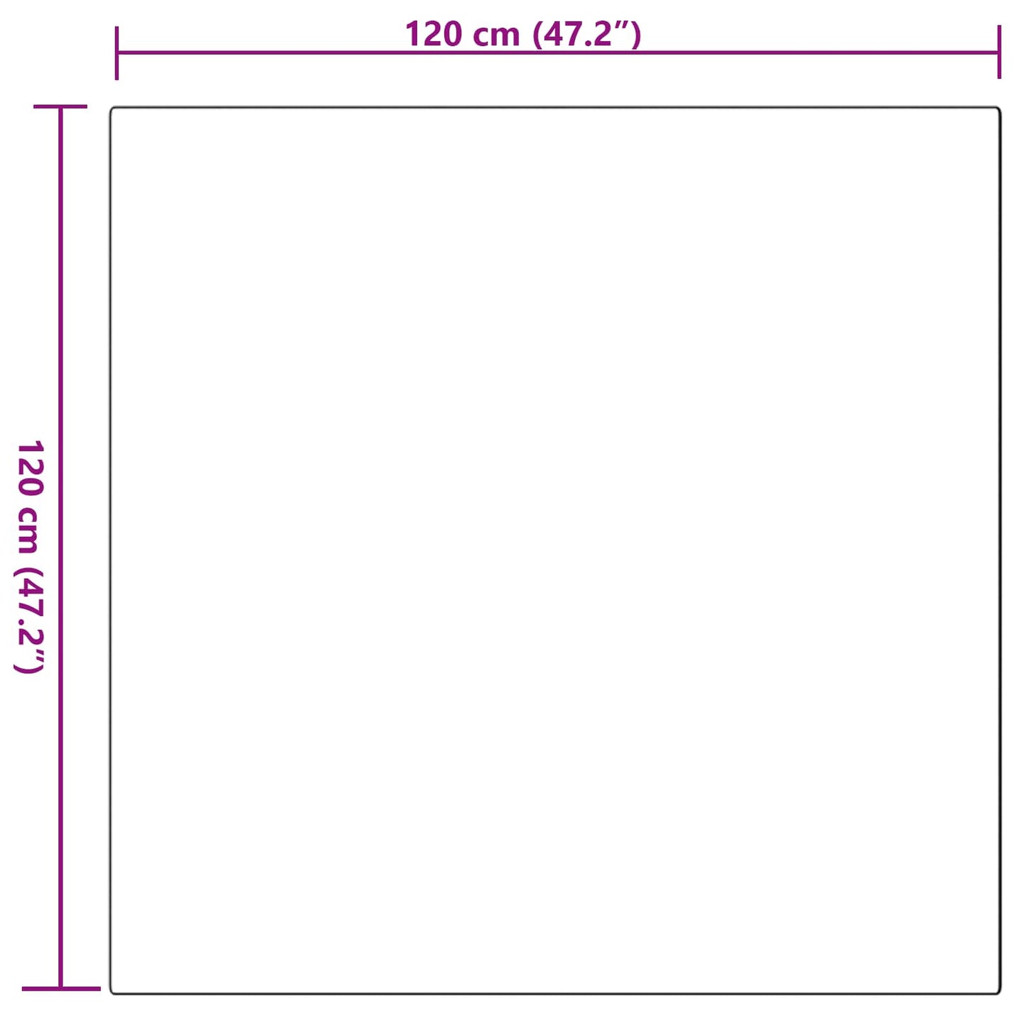 vidaXL Kunstfell Hasen Teppich Olite Grau 120 x 120 cm Polyester