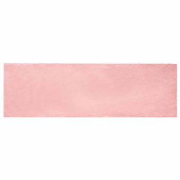 vidaXL Tapis de lapin en fausse fourrure Olite Rose 80 x 250 cm Polyester