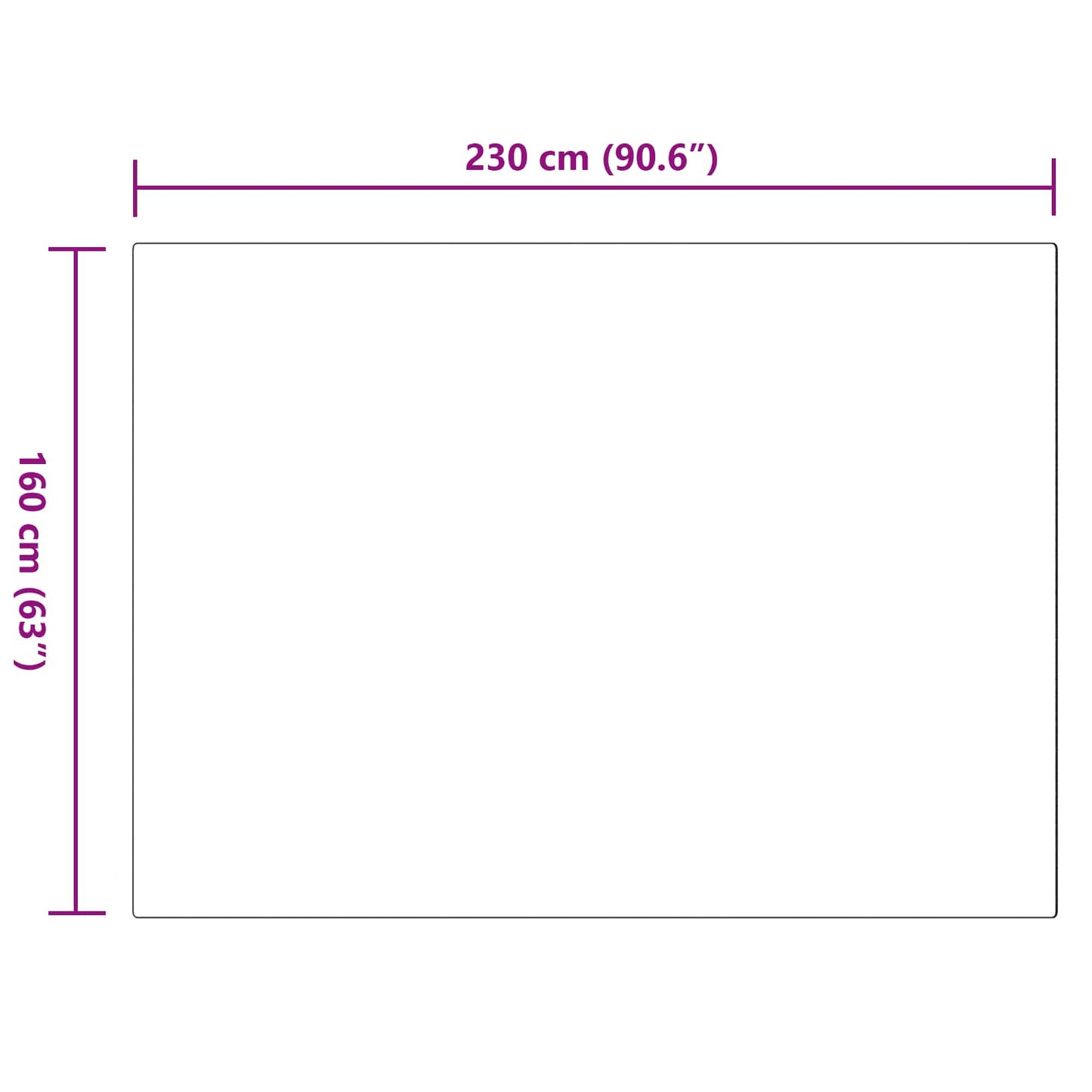 vidaXL Kunstfell Hasen Teppich Olite Rosa 160 x 230 cm Polyester