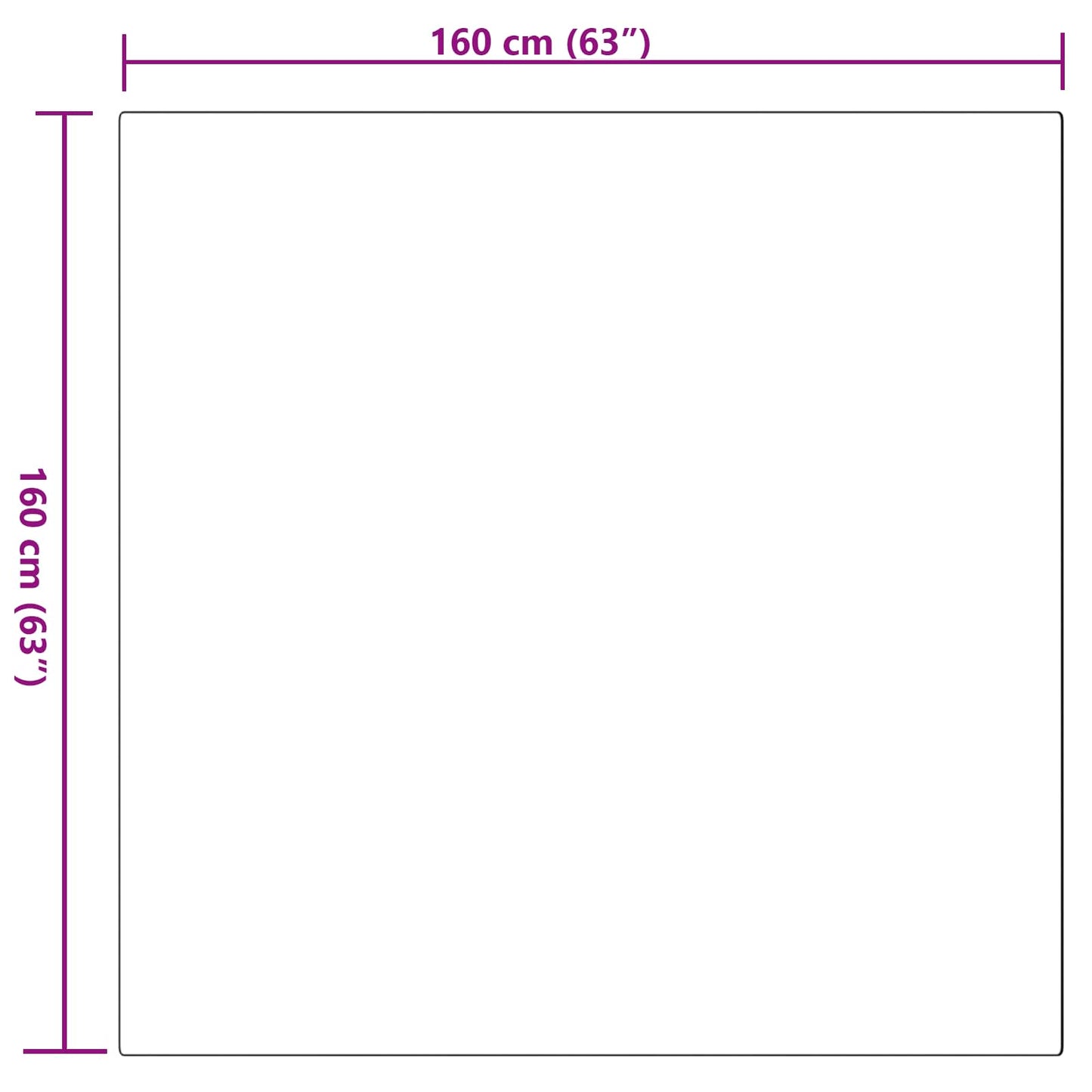 vidaXL Kunstfell Hasen Teppich Olite Rosa 160 x 160 cm Polyester