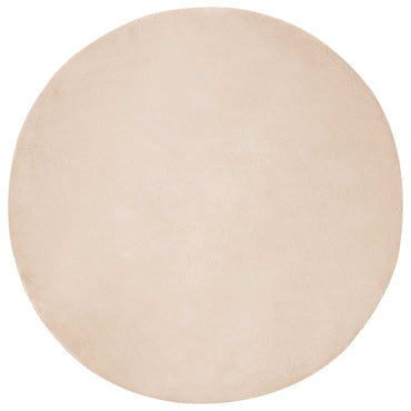 vidaXL Kunstfell Hasen Teppich Olite Taupe Ø 80 cm Polyester