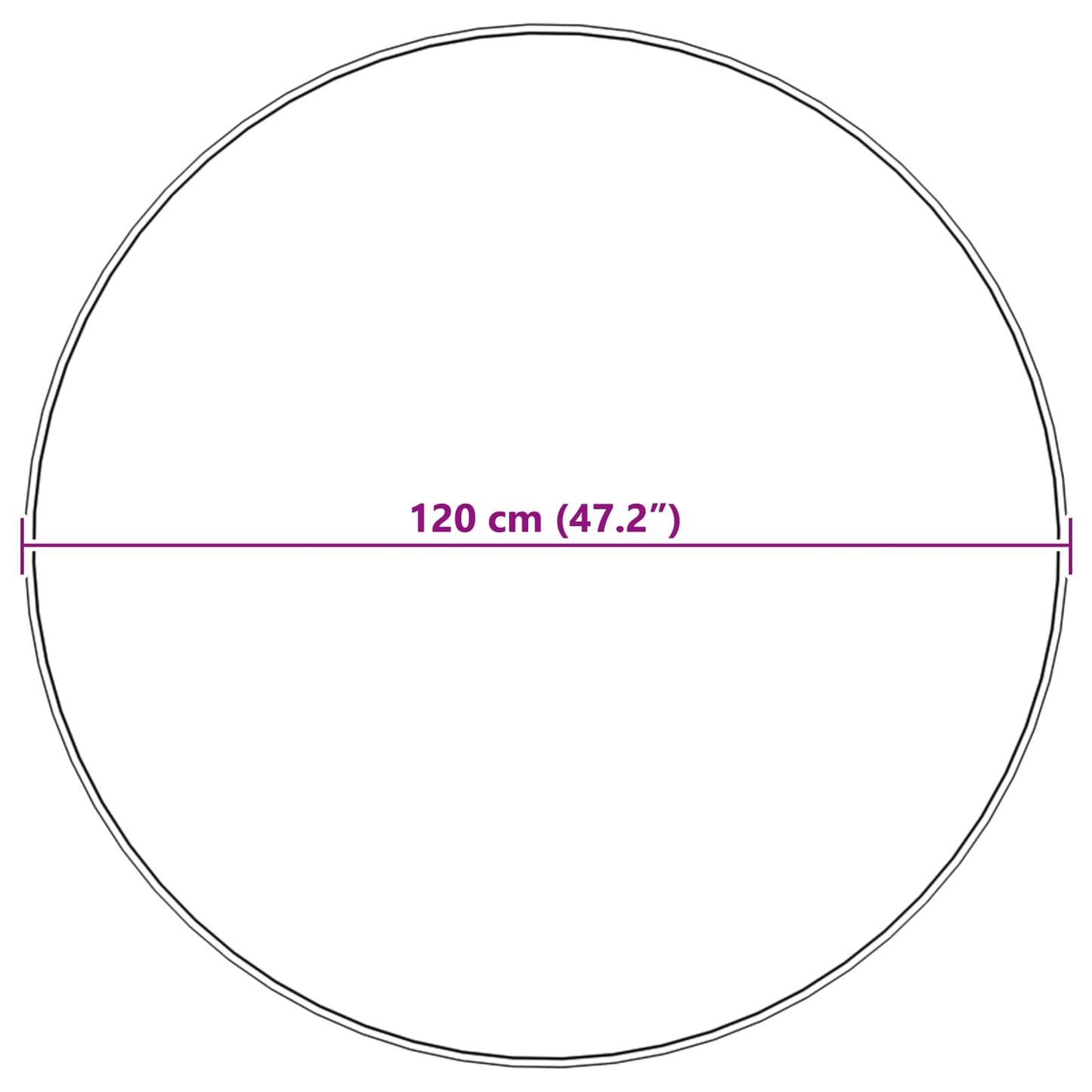 vidaXL Kunstfell Hasen Teppich Olite Taupe Ø 120 cm Polyester