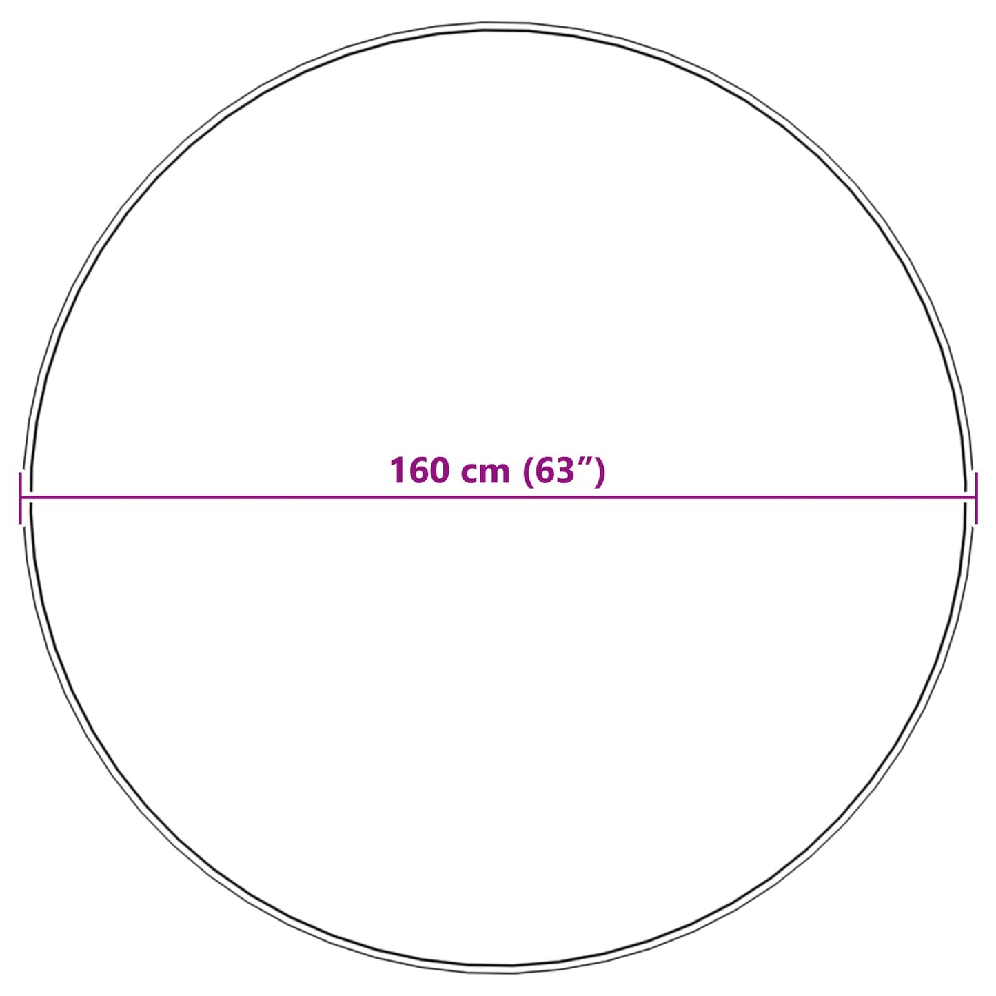 vidaXL Kunstfell Hasen Teppich Olite Taupe Ø 160 cm Polyester