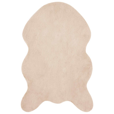 vidaXL Tapis en fausse fourrure de lapin Olite taupe 50 x 80 cm Polyester