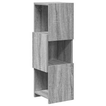 vidaXL Armoire d'angle Sonoma Gris 25,5x25x80cm Bois d'ingénierie