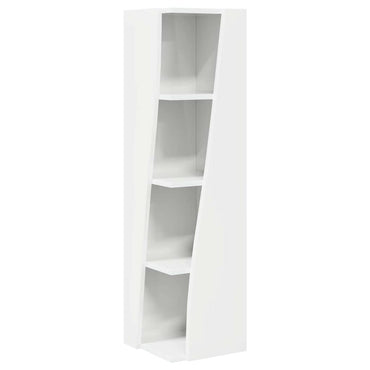 vidaXL Eckschrank Hochglanz Weiß 27,5x27x102cm Holzwerkstoff