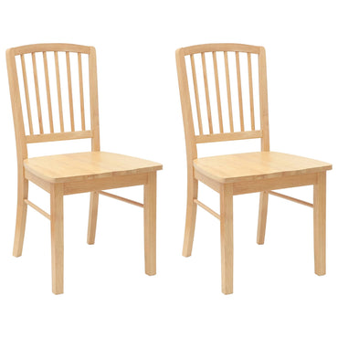 vidaXL Esszimmerstühle 2 pcs Natur 50 x 52,5 x 91 cm