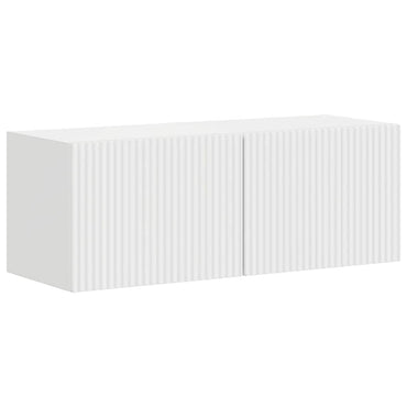 vidaXL Meuble TV mural 2 pcs Blanc brillant 60 x 31 x 29,5 cm