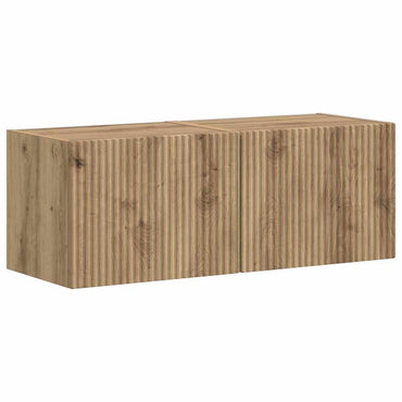 vidaXL Meuble TV mural 2 pcs Chêne artisanal 60 x 31 x 29,5 cm