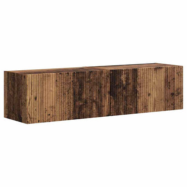 vidaXL TV-Wandschrank 2 pcs Altholz 60 x 31 x 29,5 cm Holzwerkstoff