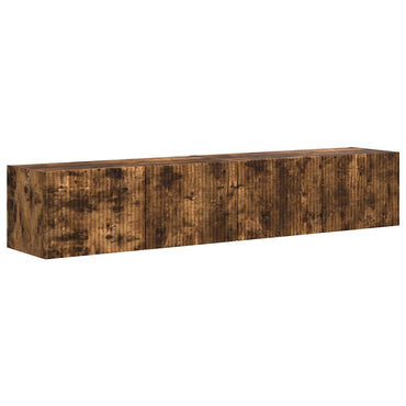 vidaXL TV-Wandschrank 2 pcs Geräucherte Eiche 60 x 31 x 29,5 cm