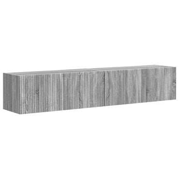 vidaXL TV-Wandschrank 2 pcs Graues Sonoma 60 x 31 x 29,5 cm