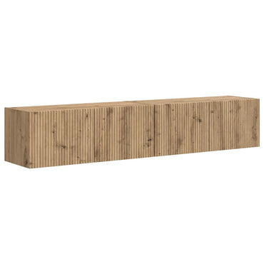 vidaXL TV-Wandschrank 2 pcs Kunsthandwerk Eiche 60 x 31 x 29,5 cm