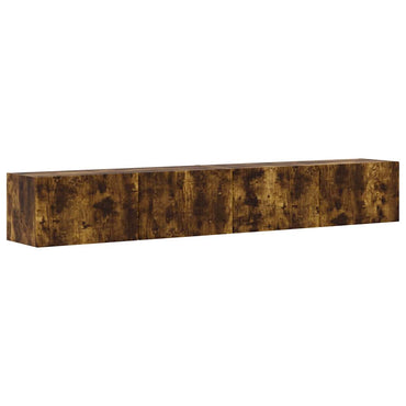 vidaXL TV-Wandschrank 2 pcs Geräucherte Eiche 98 x 31 x 29,5 cm