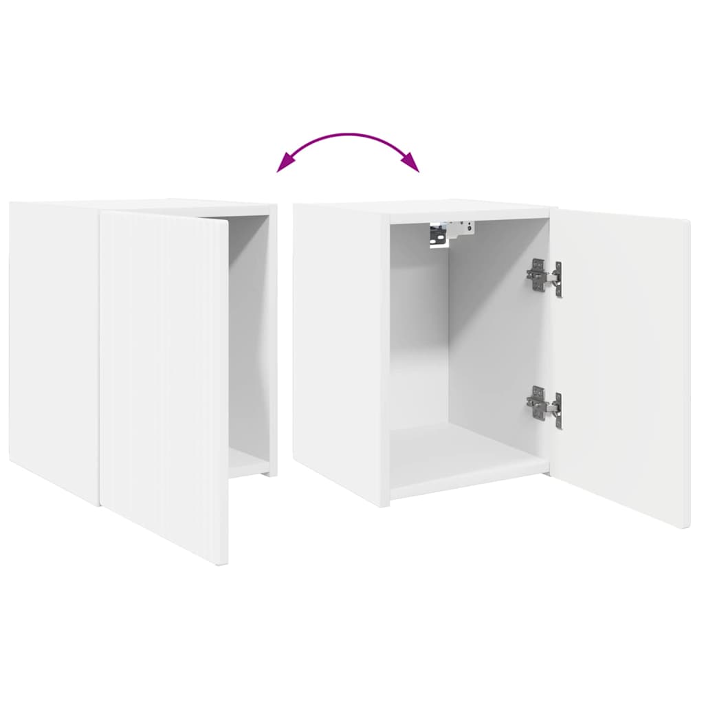 vidaXL TV-Wandschrank Wandmontiert Weiß 30 x 31 x 40 cm Holzwerkstoff