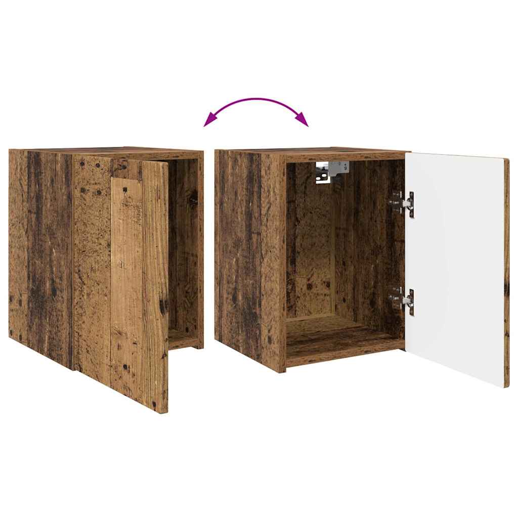 vidaXL TV-Wandschrank Altholz 30 x 31 x 40 cm Holzwerkstoff
