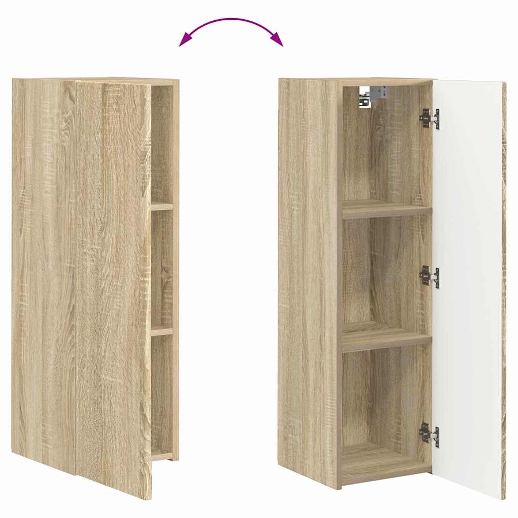 vidaXL TV-Wandschrank Sonoma 30 x 31 x 100 cm Holzwerkstoff