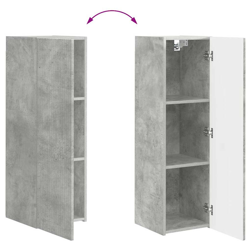 vidaXL TV-Wandschrank Beton 30 x 31 x 100 cm Holzwerkstoff