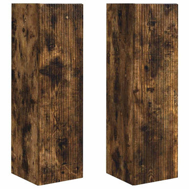 vidaXL TV-Wandschrank 2 pcs Geräucherte Eiche 30 x 31 x 100 cm