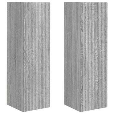 vidaXL TV-Wandschrank 2 pcs Graues Sonoma 30 x 31 x 100 cm