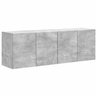 vidaXL TV-Wandschrank 2 pcs Beton Grau 59,5 x 31 x 40 cm Holzwerkstoff