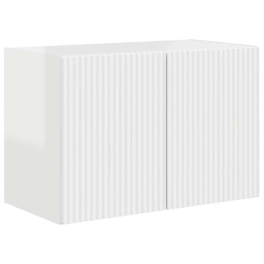 vidaXL TV-Wandschrank Hochglanz Weiß 59,5 x 31 x 40 cm Holzwerkstoff
