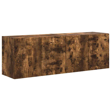 vidaXL TV-Wandschrank 2 pcs Geräucherte Eiche 59,5 x 31 x 40 cm