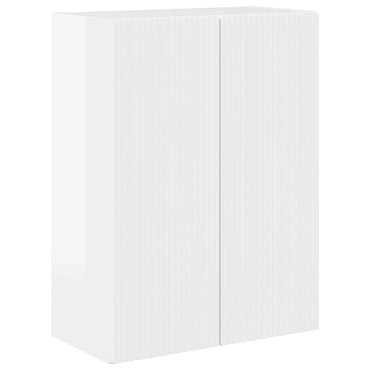 vidaXL TV-Wandschrank Hochglanz Weiß 59,5 x 31 x 80 cm Holzwerkstoff