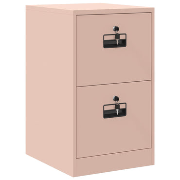 vidaXL Aktenschrank Rosa 44 x 50 x 106,5 cm Kaltgewalzter Stahl