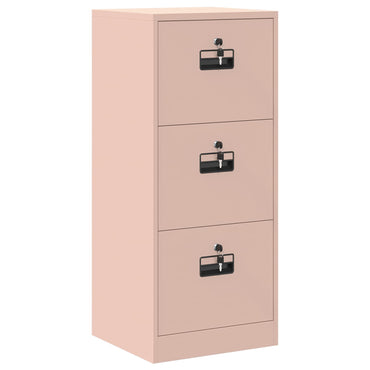 vidaXL Aktenschrank Rosa 44 x 50 x 106,5 cm Kaltgewalzter Stahl