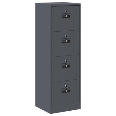 vidaXL Aktenschrank Anthrazit 44 x 50 x 106,5 cm Kaltgewalzter Stahl