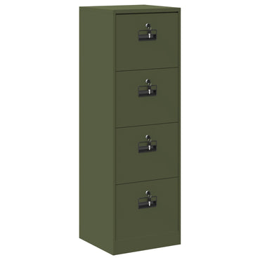 vidaXL Aktenschrank Olive Grün 44 x 50 x 106,5 cm Kaltgewalzter Stahl