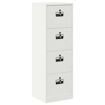 vidaXL Aktenschrank Weiß 44 x 50 x 106,5 cm Kaltgewalzter Stahl