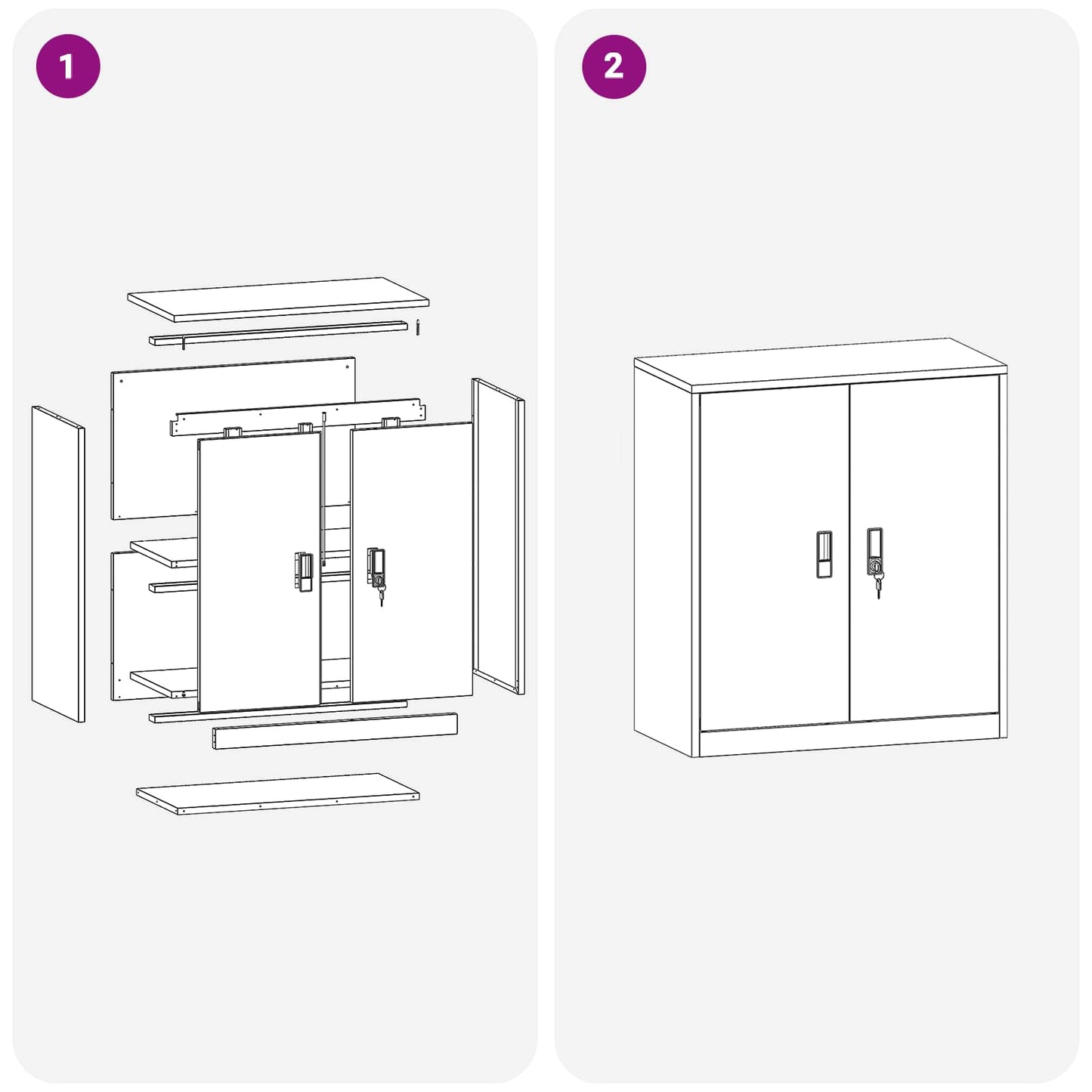 Aufbewahrungsschrank Olive Grün 80 x 40 x 90 cm Stahl