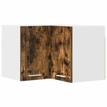 vidaXL Hängeschrank Geräucherte Eiche und Weiß 57 x 57 x 40 cm