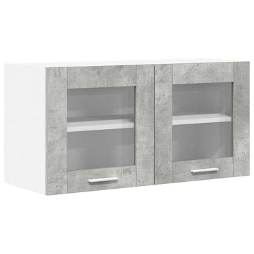 vidaXL Hängeschrank Betongrau und Weiß 80 x 31 x 40 cm Holzwerkstoff