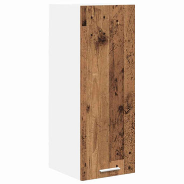 vidaXL Hängeschrank Altes Holz und Weiß 30 x 31 x 80 cm Holzwerkstoff