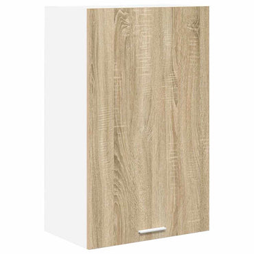 vidaXL Hängeschrank mit Speicher Sonoma-Eiche und Weiß 50 x 31 x 80 cm