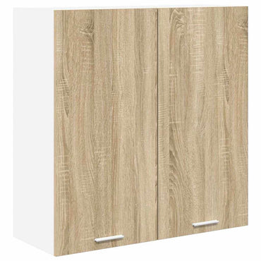 vidaXL Hängeschrank mit Tür Sonoma-Eiche 80 x 31 x 80 cm Holzwerkstoff